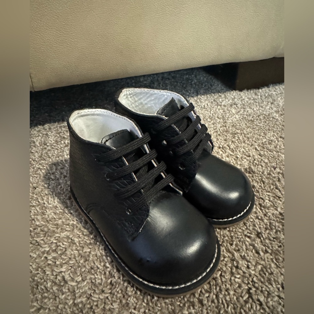 Classic Black Baby Walker Shoes